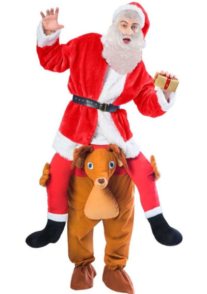 Reindeer piggyback costume for adults
