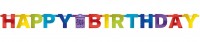 Anteprima: Festone Happy Birthday arcobaleno 2,2m