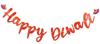 Guirlande Diwali rouge-orange 3m