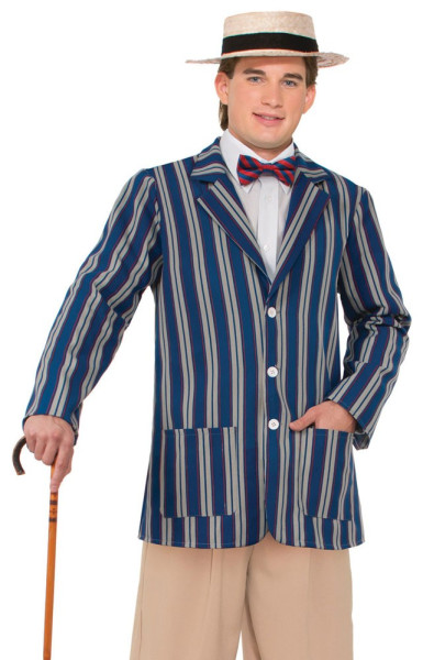 1920s jacket for men in blue striped
