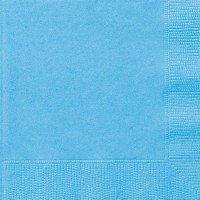20 serviettes Vera bleu clair 33cm
