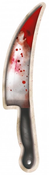 Gruselige Zombie Folterkammer Ausschnitte Wanddekoration 12-Teilig 7