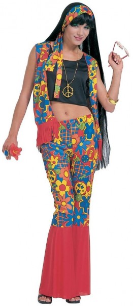 Luchtig hippie-kostuum in jaren 70 stijl voor vrouwen 2