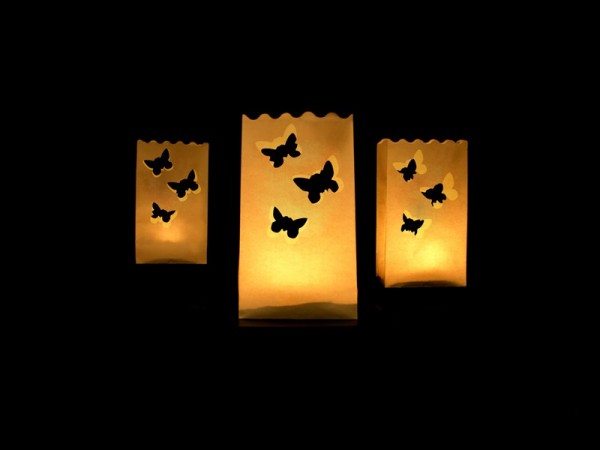 10 lantern candle bags 11 x 11 x 16cm 2