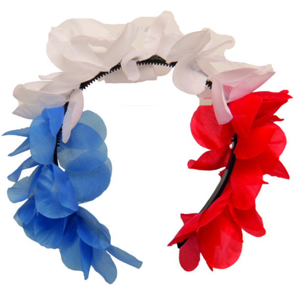 France flowers headband