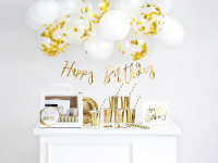 Preview: Golden Birthday party pack 60 pieces