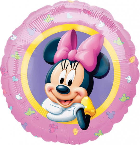 Round Minnie Mouse foil balloon 46cm