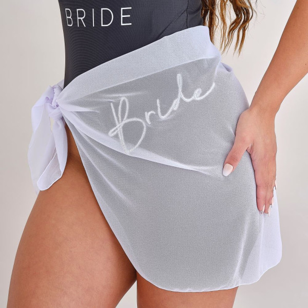 Embroidered Wrap Skirt - Bride