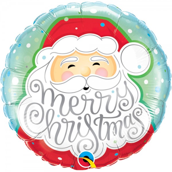 Merry Christmas Santa Claus Folie ballon 45cm