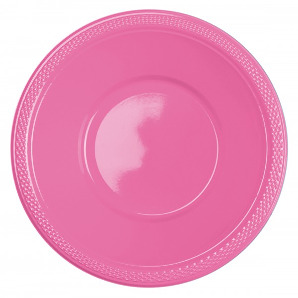10 plastikskåle Mila pink 355ml