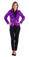 Purple ladies sequin blazer