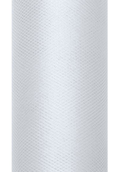 Tessuto di tulle in argento 8cm x 20m