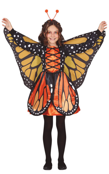 Schmetterling Kostüm für Mädchen orange