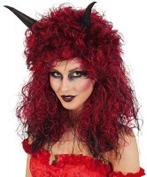 Preview: Devil horns wig with curls