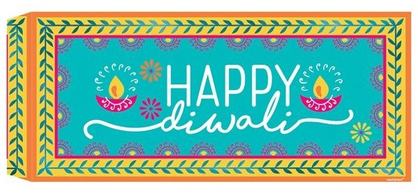 8 enveloppes-cadeaux en argent Happy Diwali