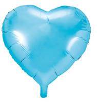 Globo foil corazón azul 45cm