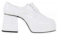 Oversigt: Hvide disco patenterede læder platformsko