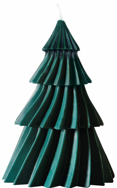 Kerstboomkaars groen 15cm