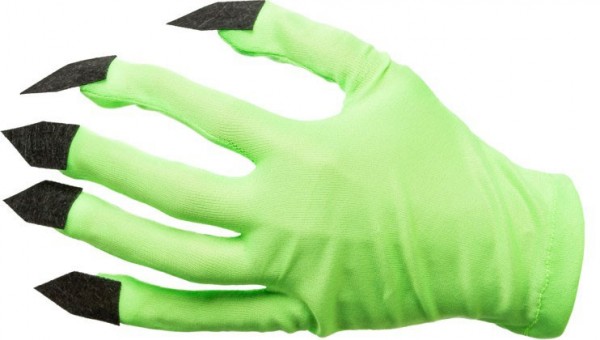 Monster Gloves With Claws Green 3