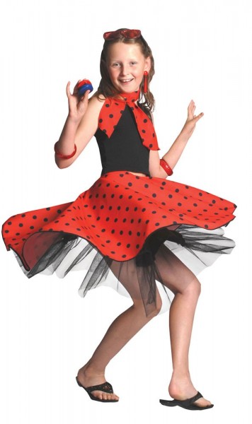 Polka Dots Skirt With Neckerchief 3