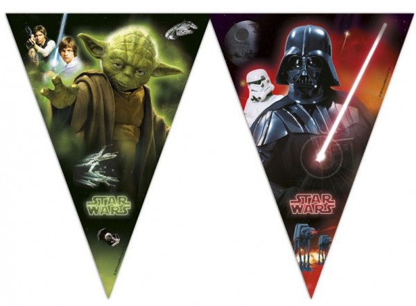 Cadena de banderines de Star Wars Galaxy 2,3 m