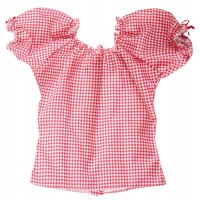 Preview: Red and white checkered blouse
