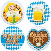 Widok: 4-częściowy zestaw guzików Bavaria Oktoberfest