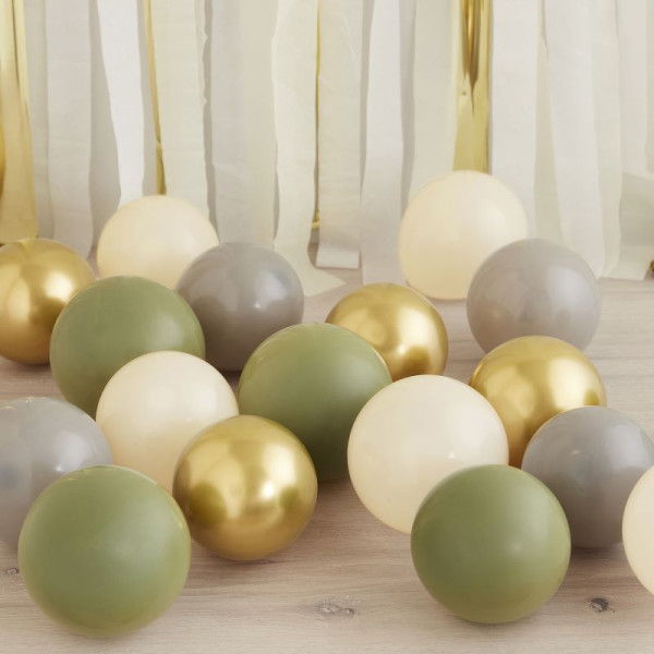 40 ballons en latex Natural Elegance Eco