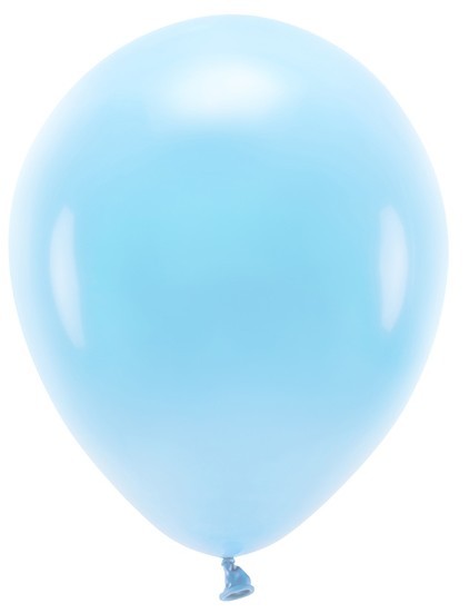 100 balonów pastelowych eco jasnoniebieskich 30cm
