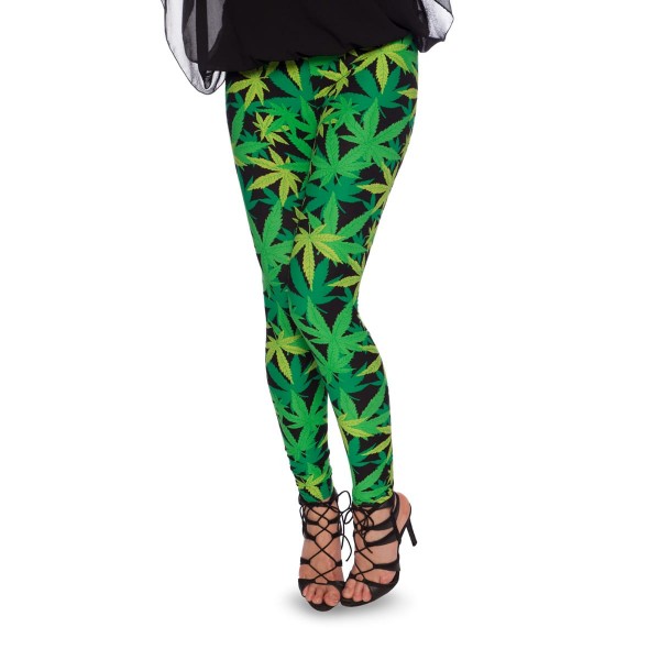 Leggings con stampa Weed gr. 36 - 38