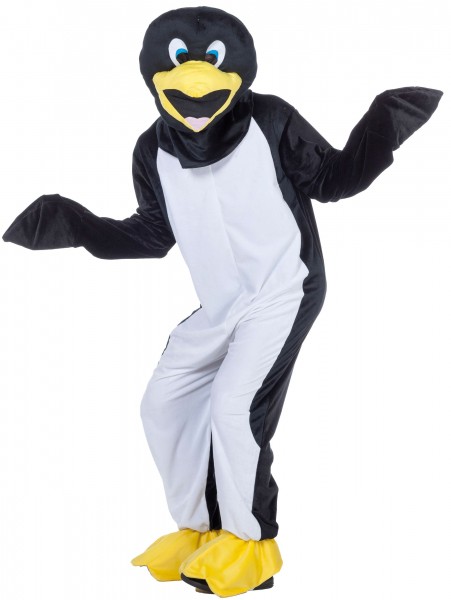 Mascotte de pingouin fou pour homme