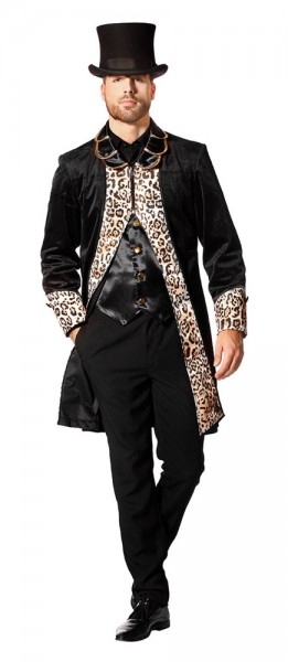 Veste homme léopard veloutée