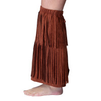 Widok: Mankiety z frędzlami w stylu hippisowskim w kolorze brązowym