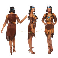 Oversigt: Indianerin Etenia Damenkostüm