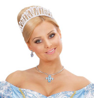 Preview: White princess pearl crown