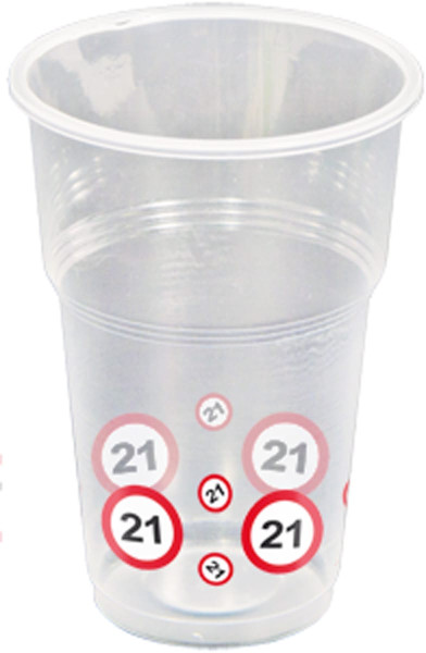 10 traffic sign 21 cups 350ml
