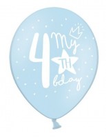 Aperçu: 50 ballons colorés 4e anniversaire