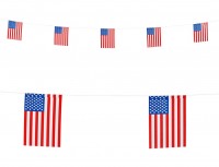 Fanion chaîne drapeau USA 6m