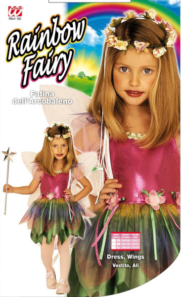 Rainbow magic fairy child costume