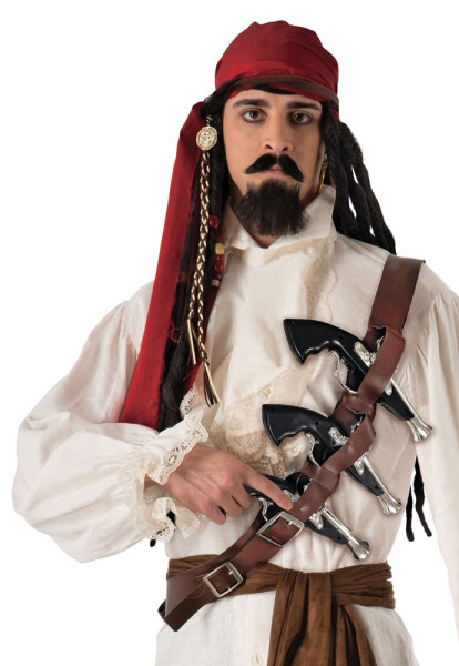 Ceinture de pirate Captain Jack marron