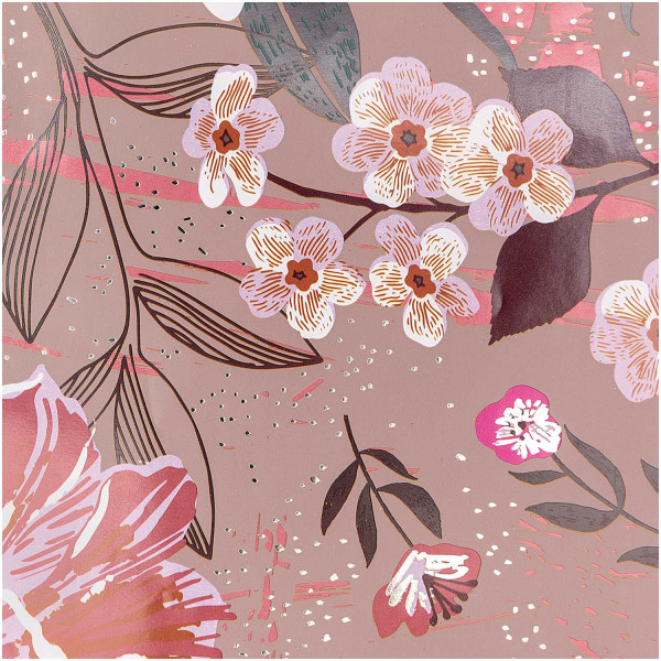 FSC sea of flowers wrapping paper