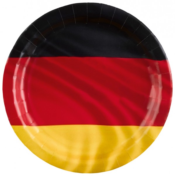 8 Deutschland WM Pappteller 23cm
