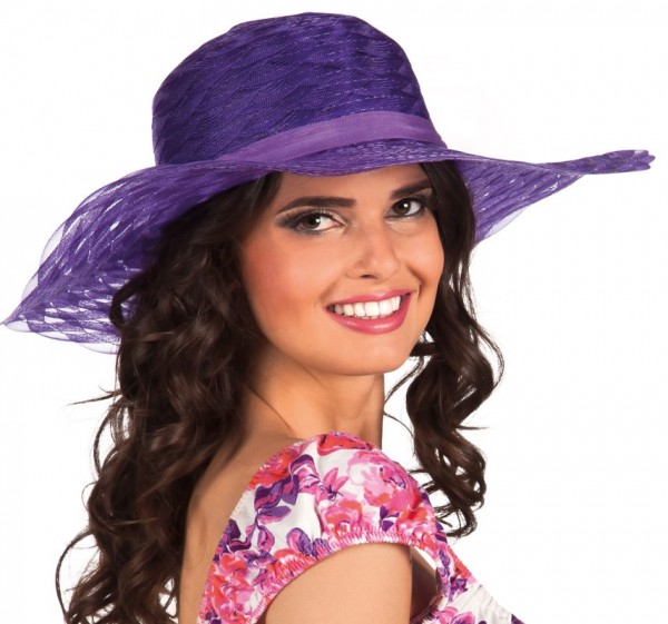 Clarissa Elegance Hat In Violet
