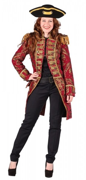Manteau de garde Rococo pour femme en rouge