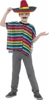 Preview: Mexican poncho and sombrero for children