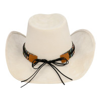 Oversigt: Western hat til voksne beige