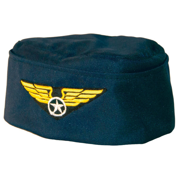 Niebieska czapka stewardessy