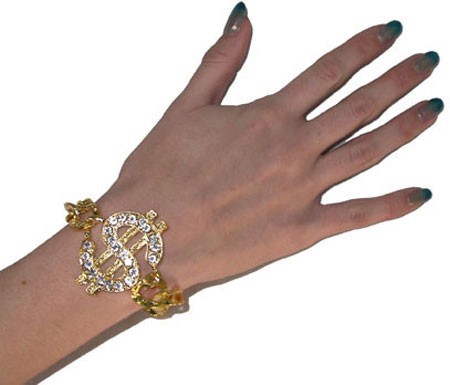 Gold Diamond Dollar bracelet