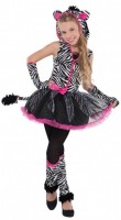 Vorschau: Süßes Ballerina Zebra Kostüm für Mädchen