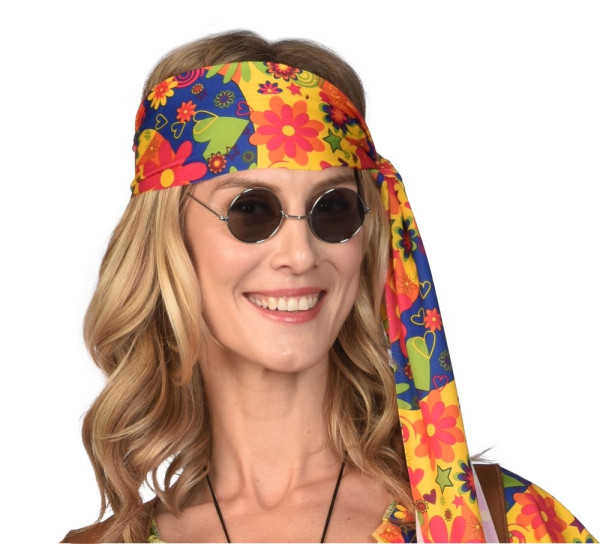 Schwarze Hippie Brille Sonja 2